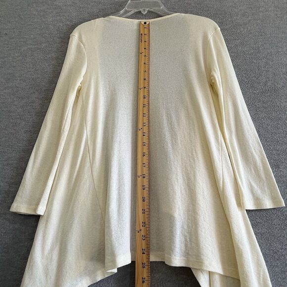 Michael Stars Cascade Open Cardigan OS Vanilla Shine Capsule Sweater US Made NWT - Picture 12 of 13